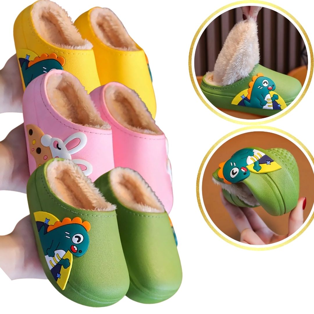 Cute Water-Resistant Cartoon Kids Slippers - Non-Slip, Lightweight Indoor/Outdoor